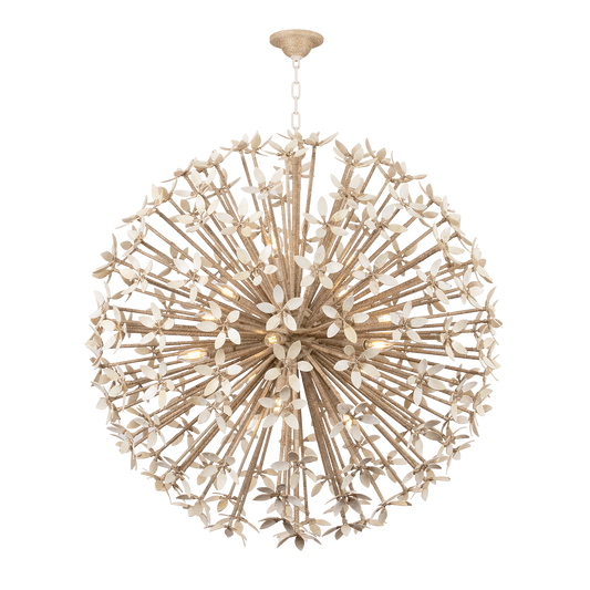 Corbett Corfu 16-Light Chandelier Ivory Coco