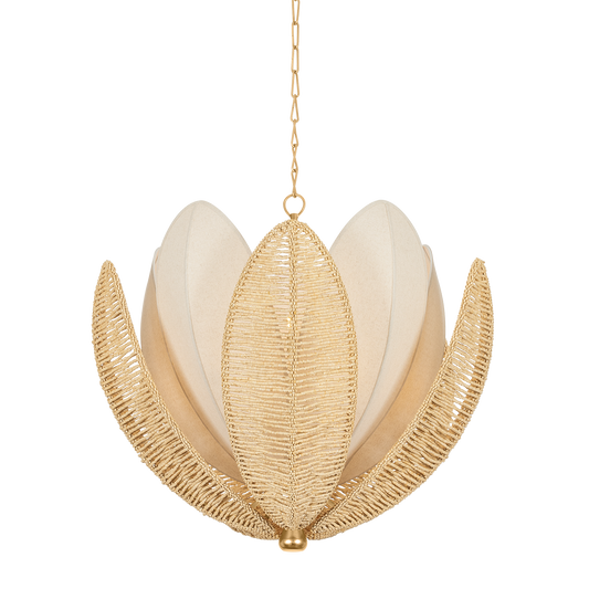Corbett Costa Brava 10-Light Chandelier Vintage Gold Leaf