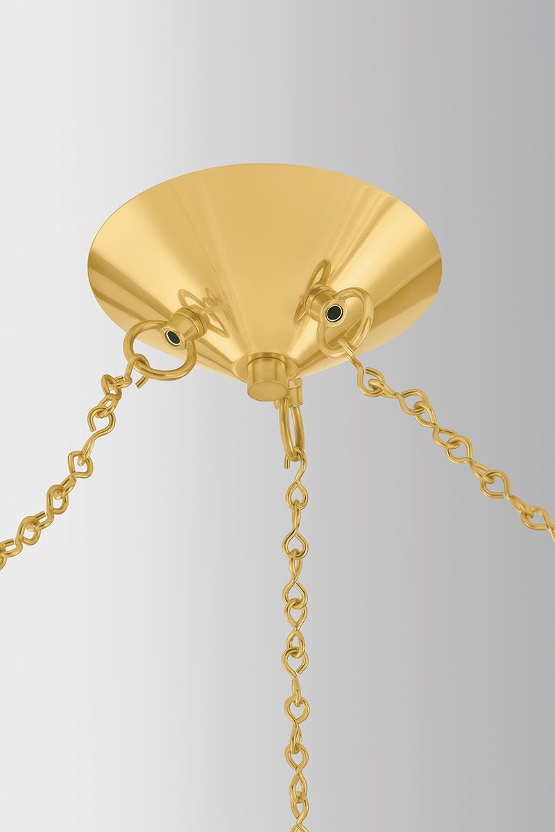 Corbett Fiorello Chandelier Vintage Polished Brass