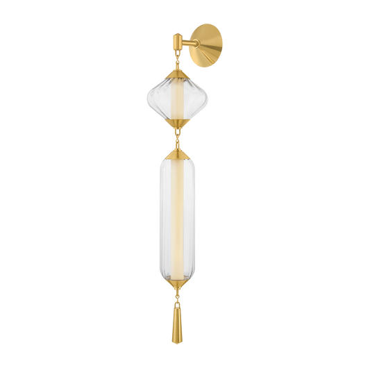 Corbett Fiorello Wall Sconce Vintage Polished Brass