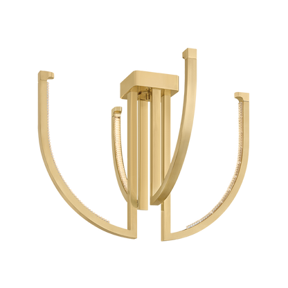 Corbett Frankfurt 24.25" Chandelier Vintage Brass