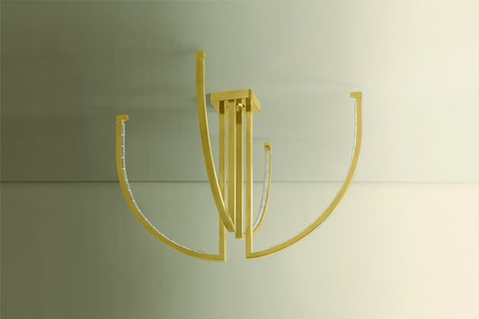 Corbett Frankfurt 36" Chandelier Vintage Brass
