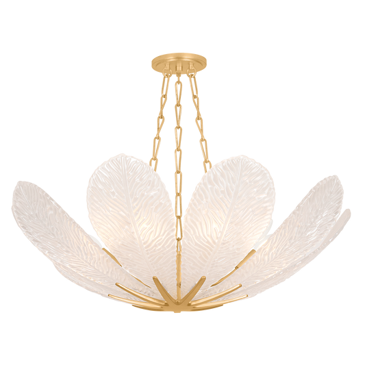 Corbett Galena 9-Light Chandelier Vintage Gold Leaf
