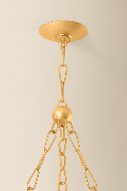 Corbett Galle 14-Light Chandelier Vintage Gold Leaf