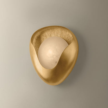 Corbett Hina Wall Sconce Vintage Gold Leaf