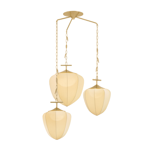 Corbett Hoshi Chandelier Vintage Brass