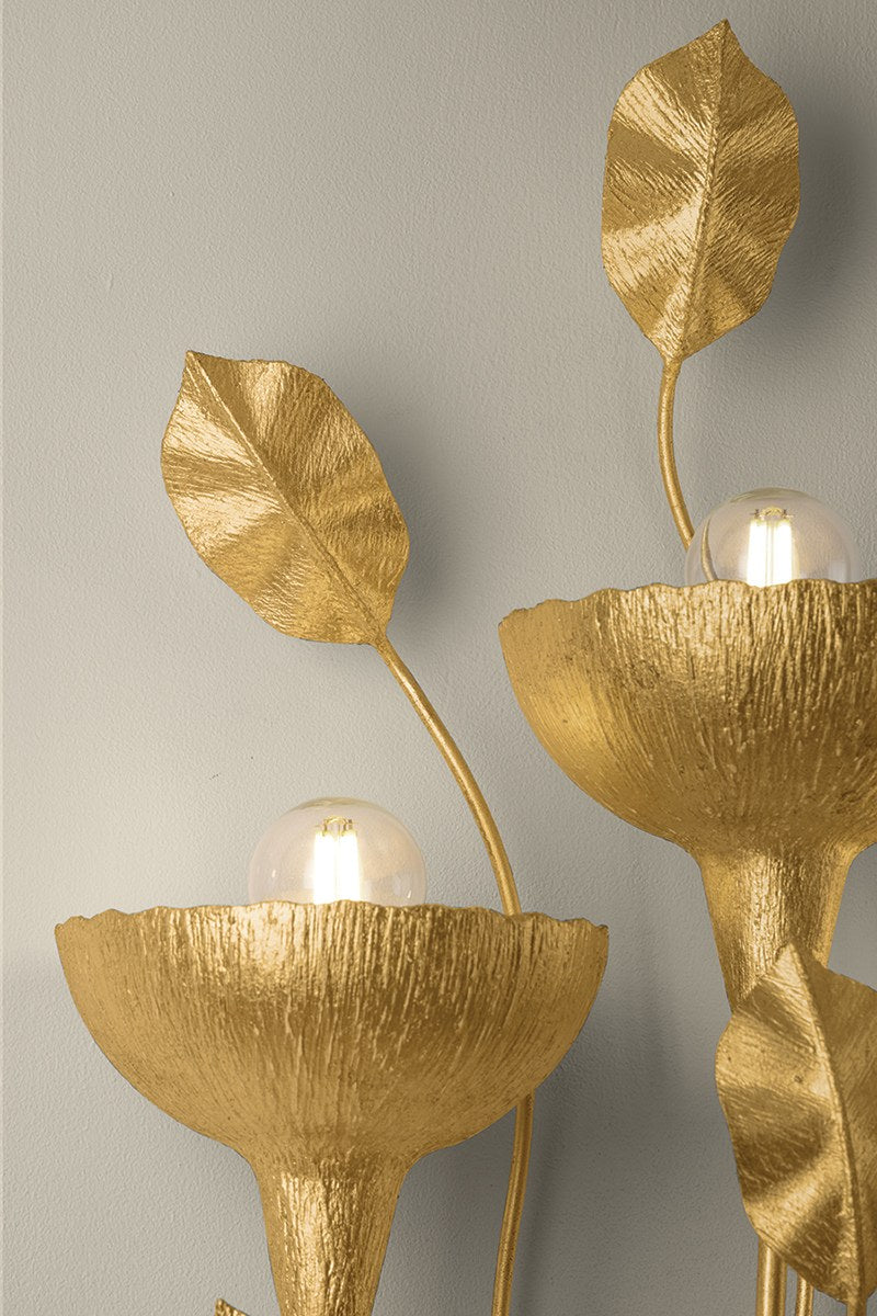 Corbett Innsbruck Wall Sconce Vintage Gold Leaf