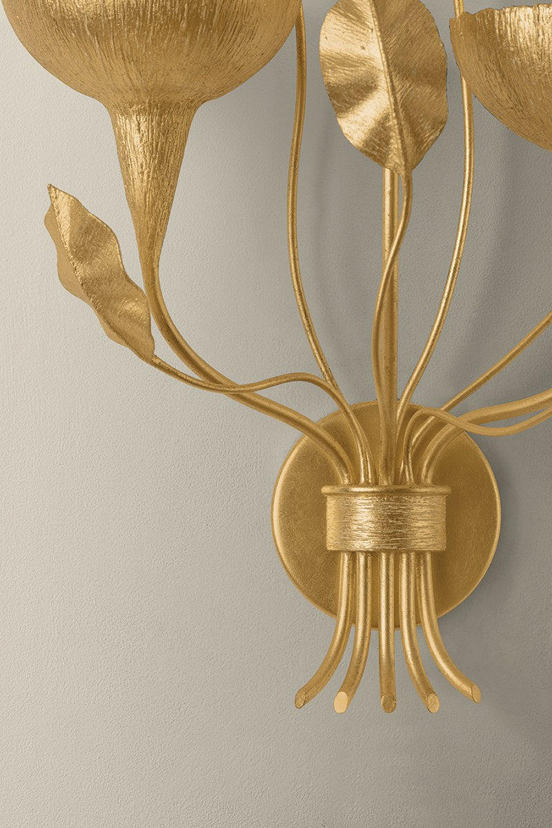 Corbett Innsbruck Wall Sconce Vintage Gold Leaf