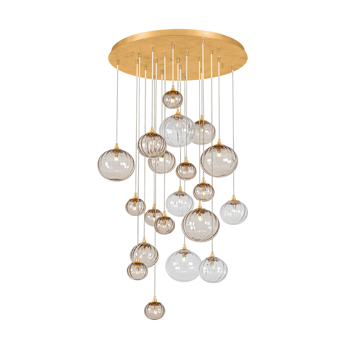 Corbett Istanbul 20-Light Chandelier Vintage Gold Leaf