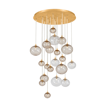 Corbett Istanbul 20-Light Chandelier Vintage Gold Leaf