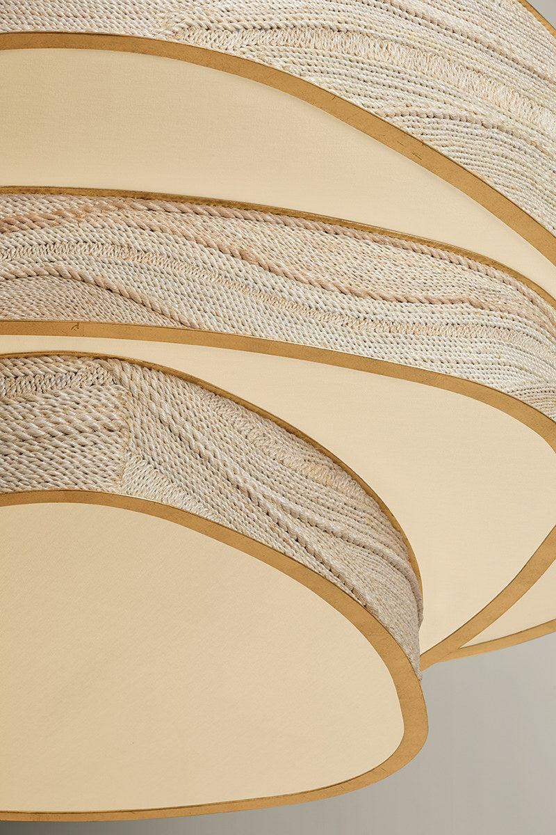 Corbett Kiso 12-Light Chandelier Vintage Gold Leaf