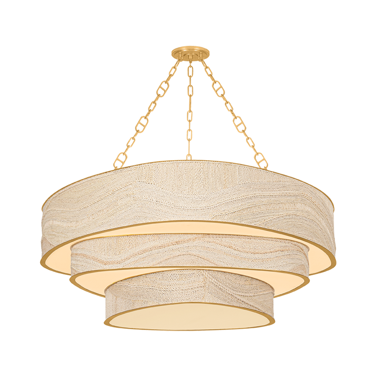 Corbett Kiso 12-Light Chandelier Vintage Gold Leaf