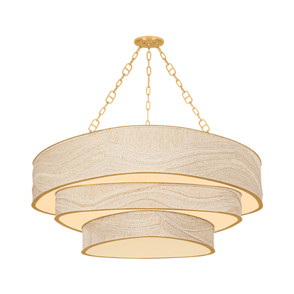 Corbett Kiso 12-Light Chandelier Vintage Gold Leaf