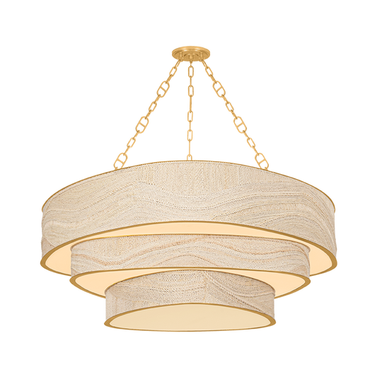 Corbett Kiso 12-Light Chandelier Vintage Gold Leaf
