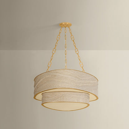 Corbett Kiso 9-Light Chandelier Vintage Gold Leaf