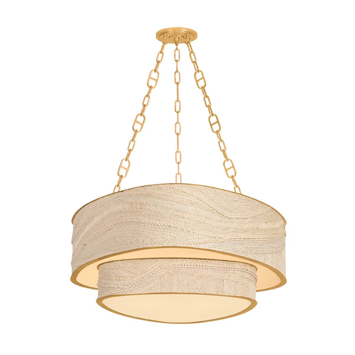 Corbett Kiso 9-Light Chandelier Vintage Gold Leaf