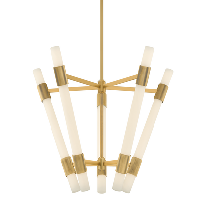 Corbett Krakow Chandelier Vintage Brass