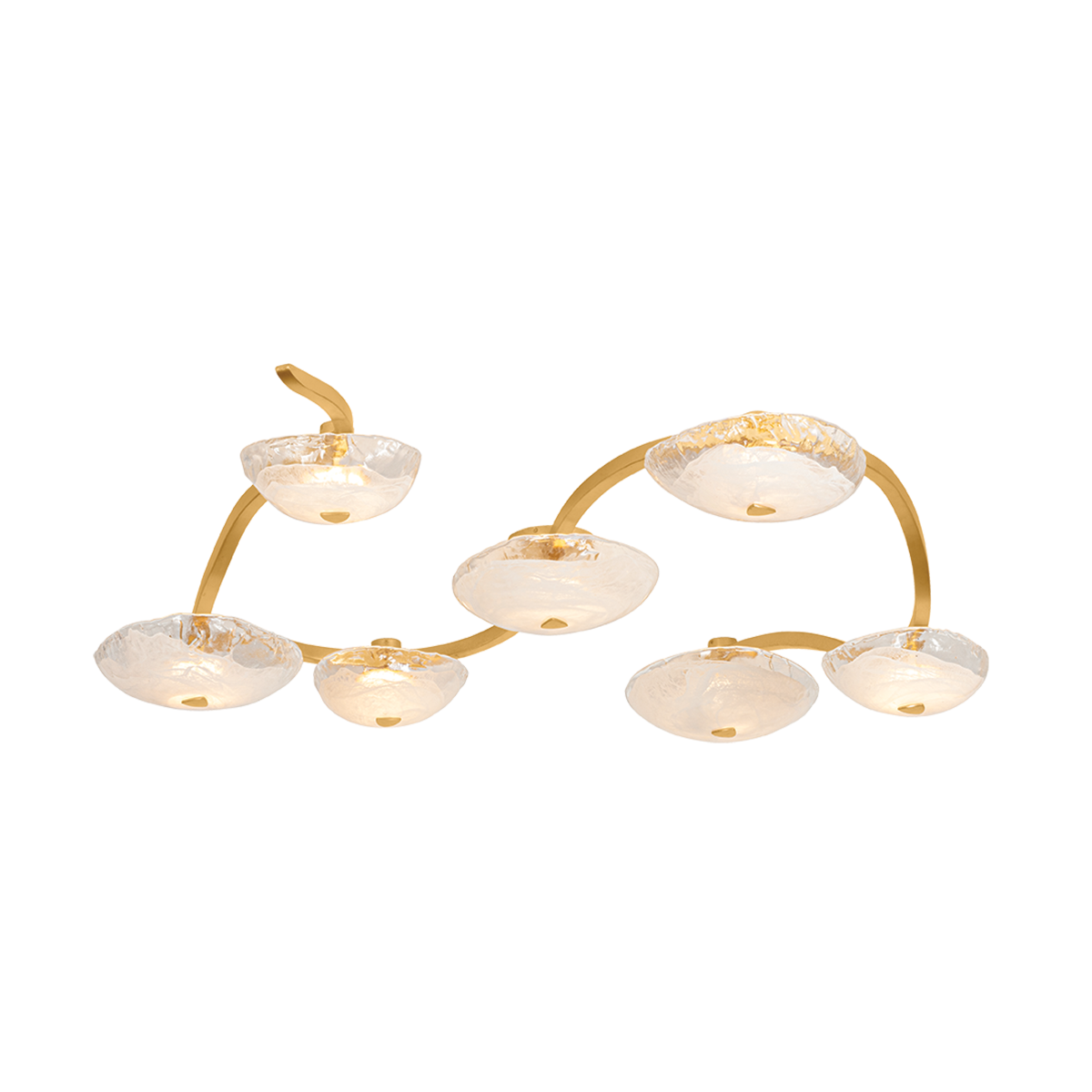 Corbett Kune 68.75" Semi-Flush Mount Vintage Gold Leaf