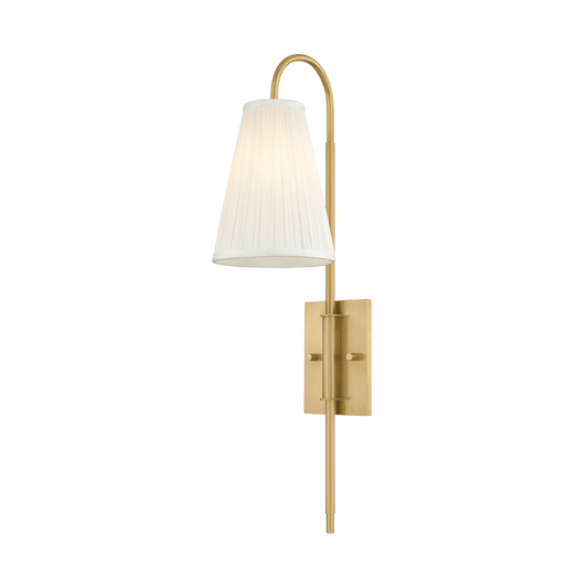 Corbett Limoges 1-Light Wall Sconce Vintage Brass