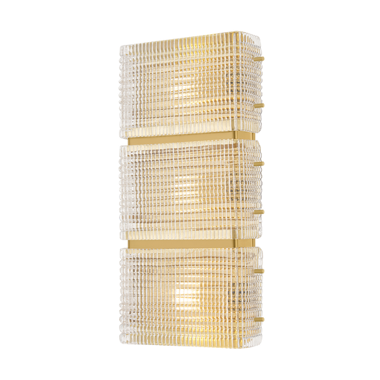 Corbett Mav 3-Light Wall Sconce Vintage Brass