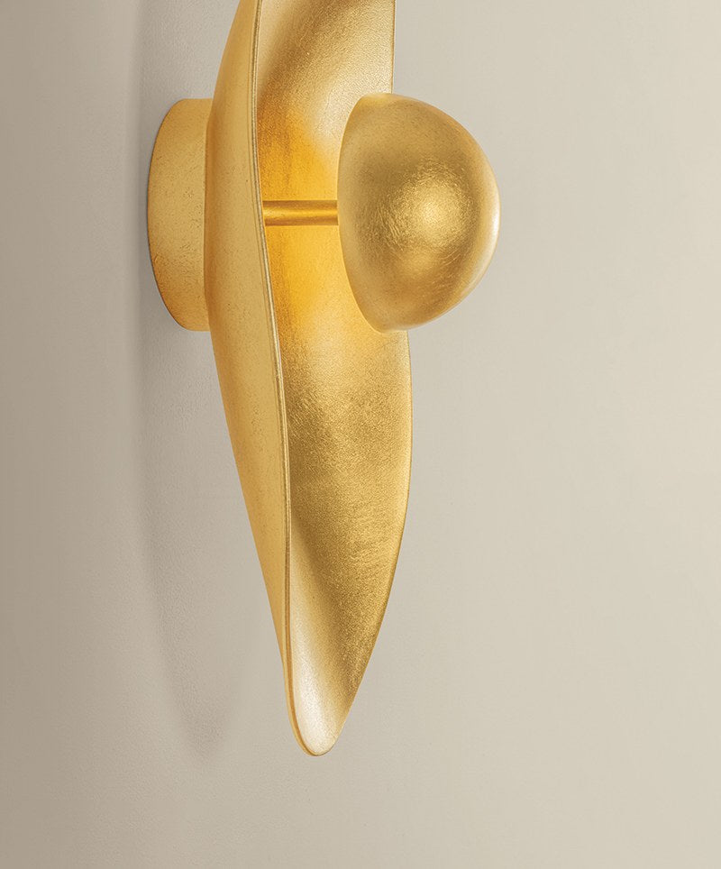 Corbett Meena Wall Sconce Vintage Gold Leaf