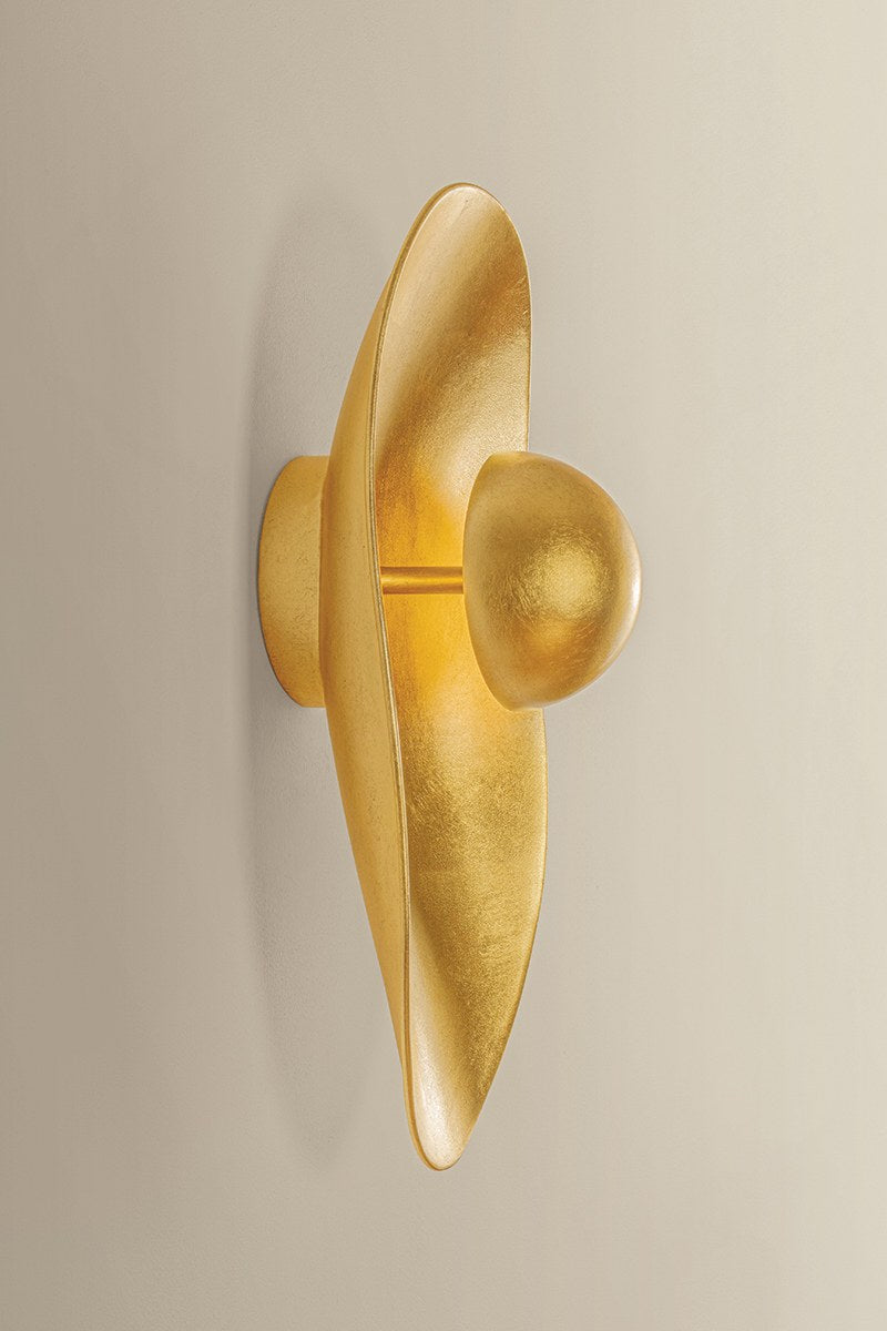 Corbett Meena Wall Sconce Vintage Gold Leaf