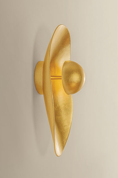 Corbett Meena Wall Sconce Vintage Gold Leaf