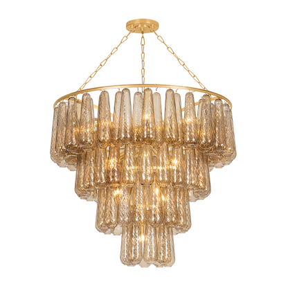 Corbett Milos 19-Light Chandelier Vintage Gold Leaf