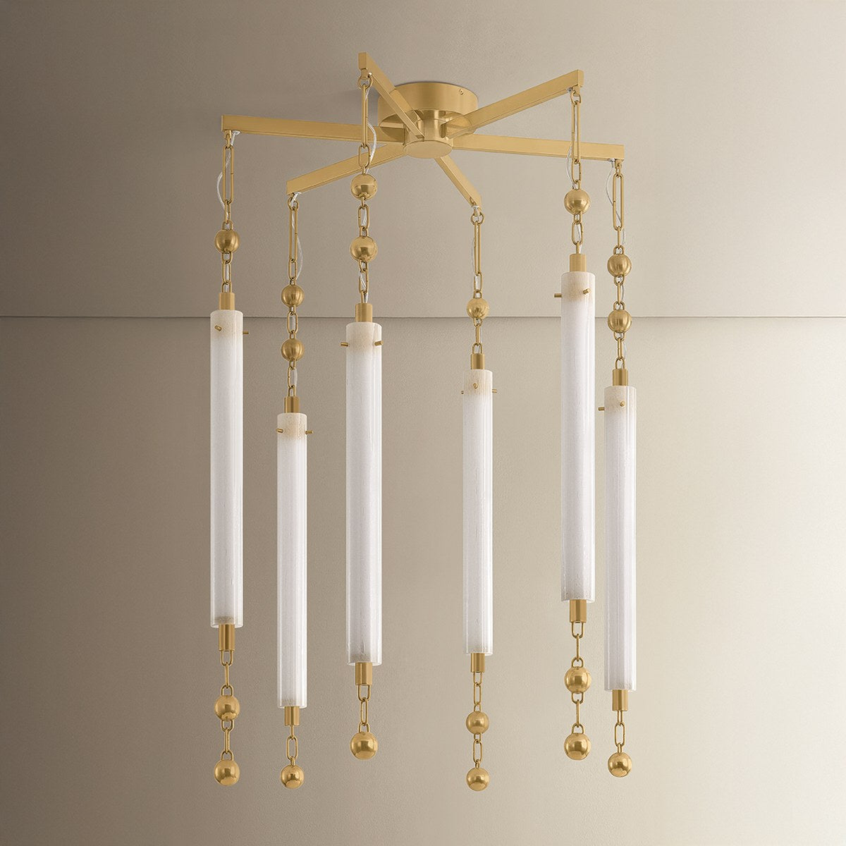 Corbett Parigi 27.5" Chandelier Vintage Brass