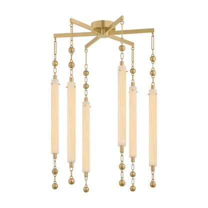 Corbett Parigi 27.5" Chandelier Vintage Brass