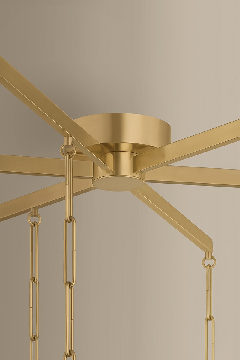 Corbett Parigi 39.25" Chandelier Vintage Brass