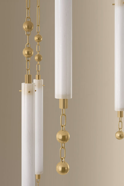 Corbett Parigi 39.25" Chandelier Vintage Brass