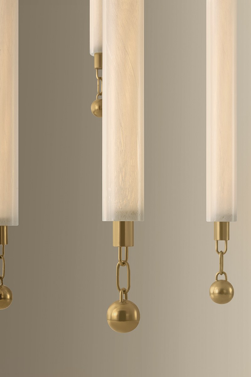 Corbett Parigi 39.25" Chandelier Vintage Brass