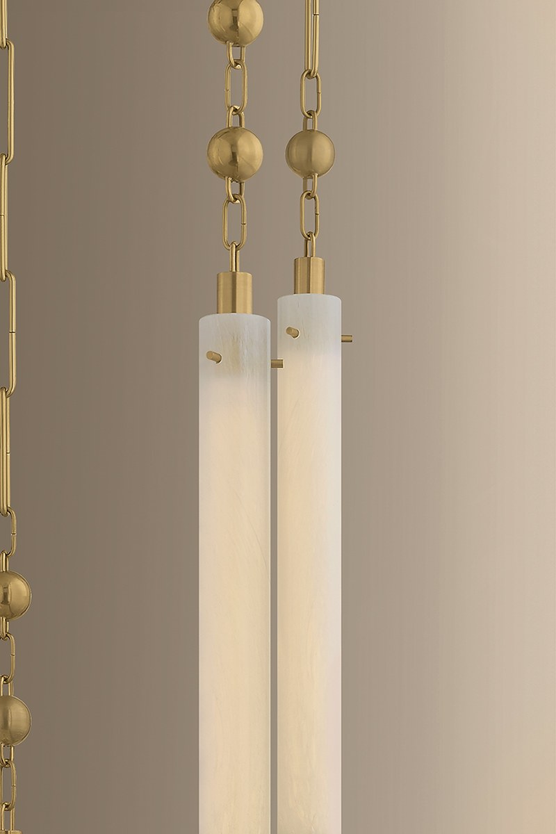 Corbett Parigi 39.25" Chandelier Vintage Brass