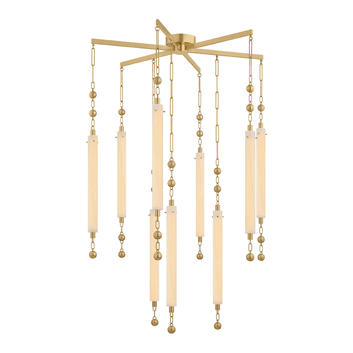 Corbett Parigi 39.25" Chandelier Vintage Brass