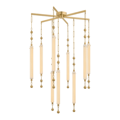 Corbett Parigi 39.25" Chandelier Vintage Brass