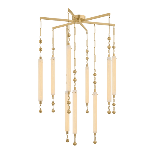Corbett Parigi 39.25" Chandelier Vintage Brass