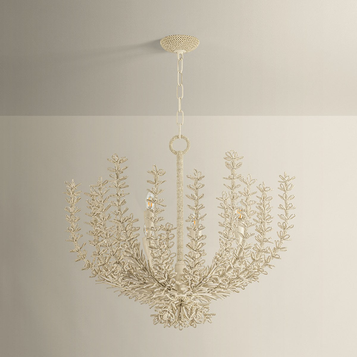 Corbett Pedrillo 6-Light Chandelier Cream Plaster