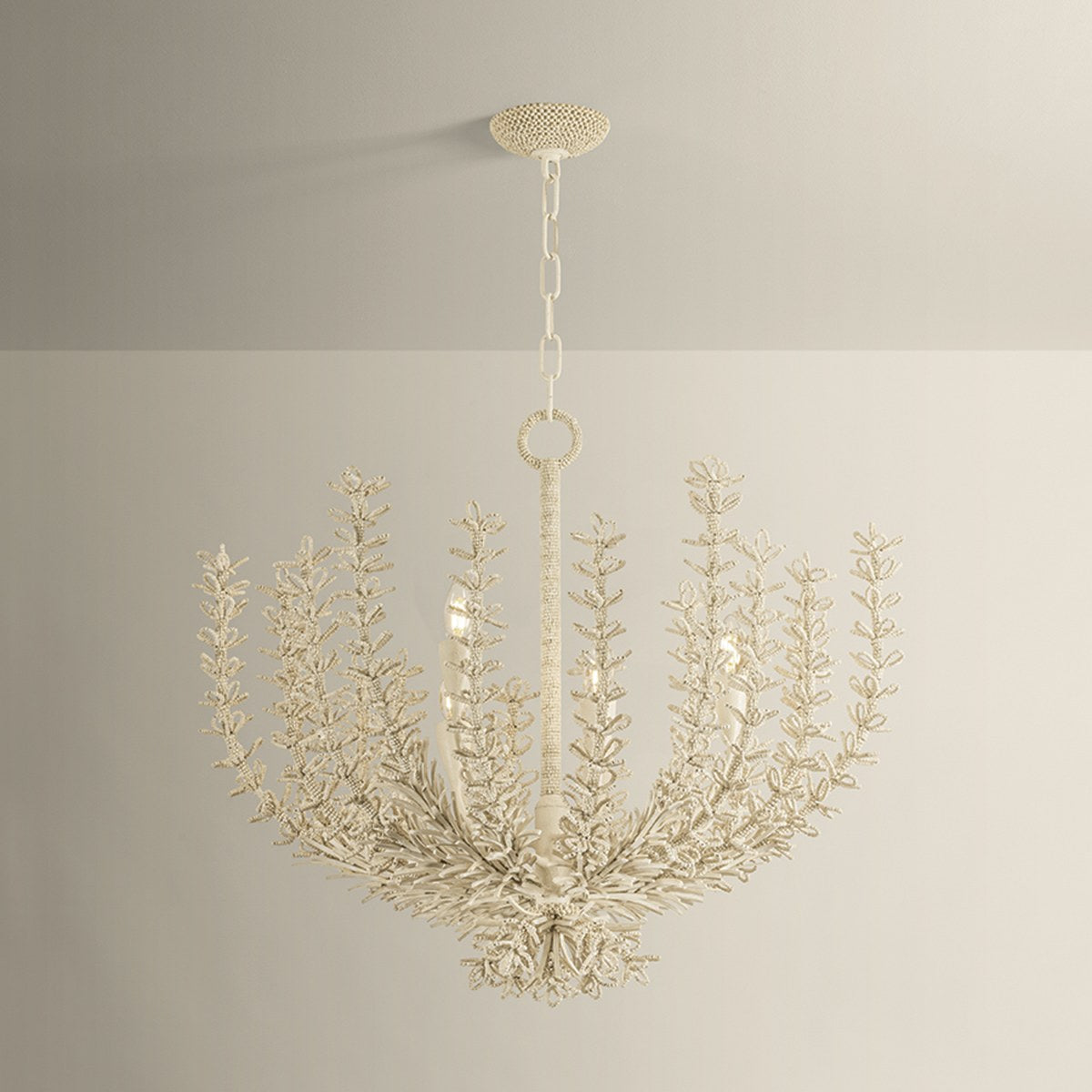 Corbett Pedrillo 6-Light Chandelier Cream Plaster
