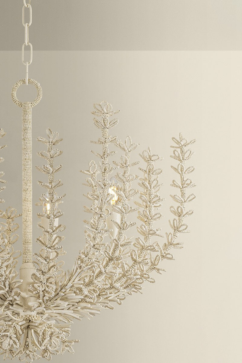 Corbett Pedrillo 6-Light Chandelier Cream Plaster