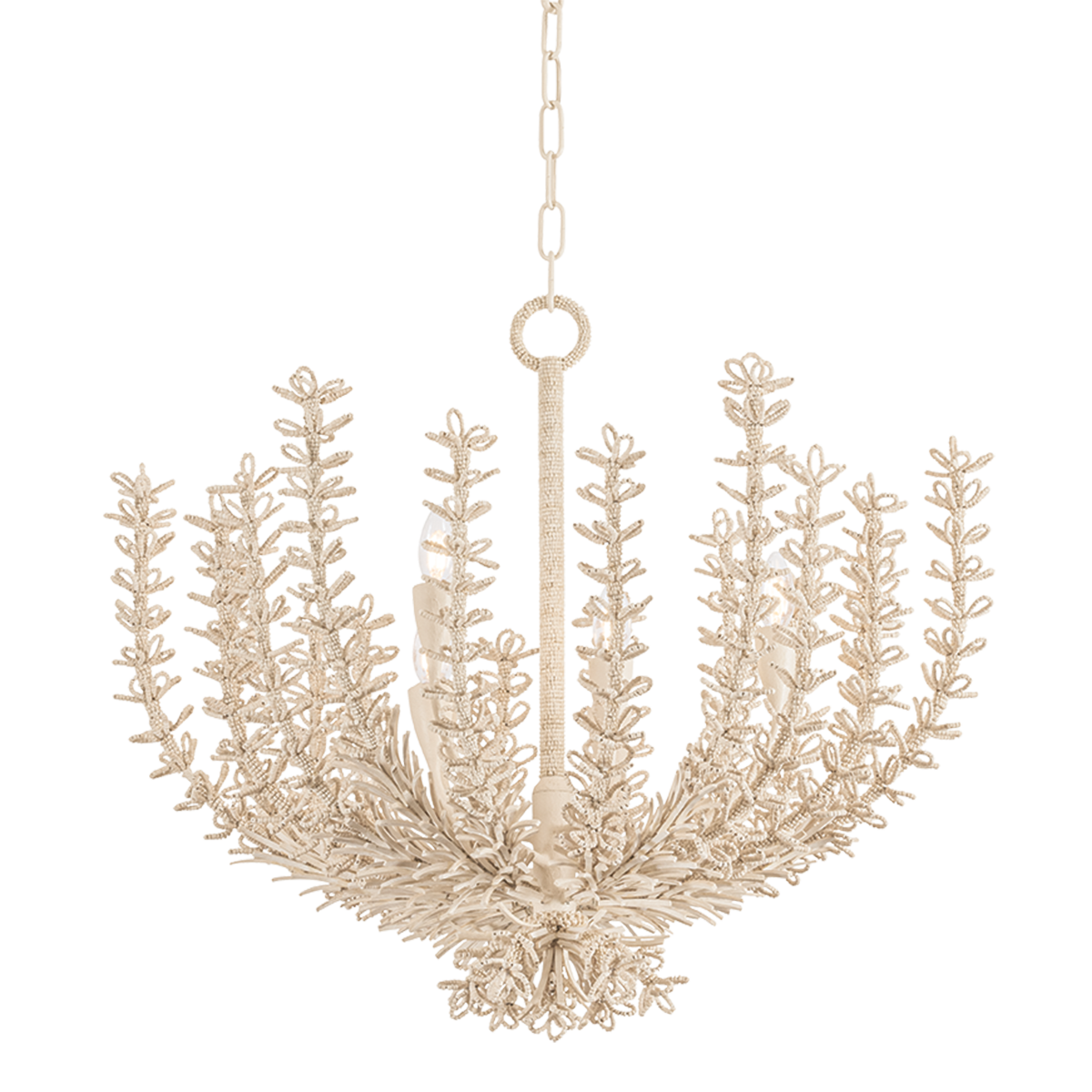 Corbett Pedrillo 6-Light Chandelier Cream Plaster