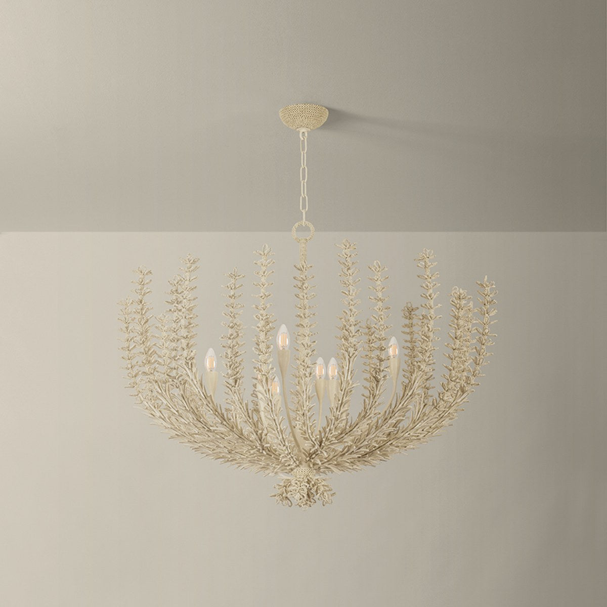 Corbett Pedrillo 8-Light Chandelier Cream Plaster