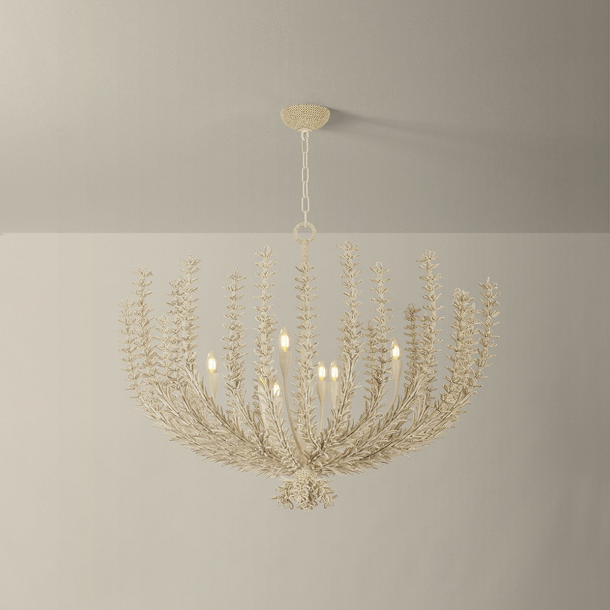 Corbett Pedrillo 8-Light Chandelier Cream Plaster