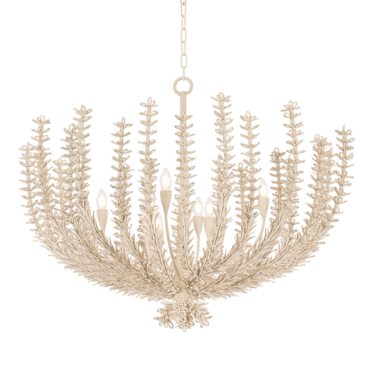 Corbett Pedrillo 8-Light Chandelier Cream Plaster