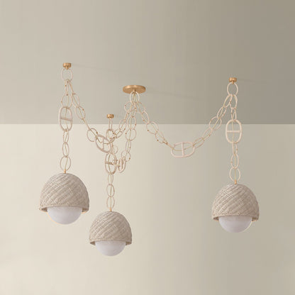 Corbett Piasu Chandelier Champagne Leaf