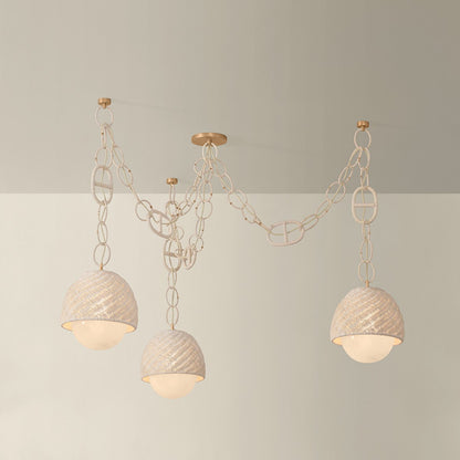 Corbett Piasu Chandelier Champagne Leaf