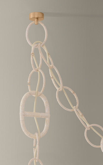 Corbett Piasu Chandelier Champagne Leaf