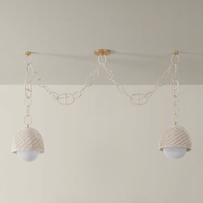 Corbett Piasu Linear Pendant Champagne Leaf
