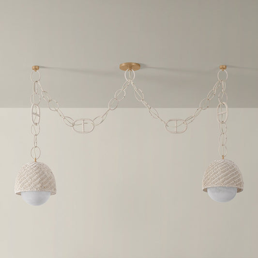Corbett Piasu Linear Pendant Champagne Leaf
