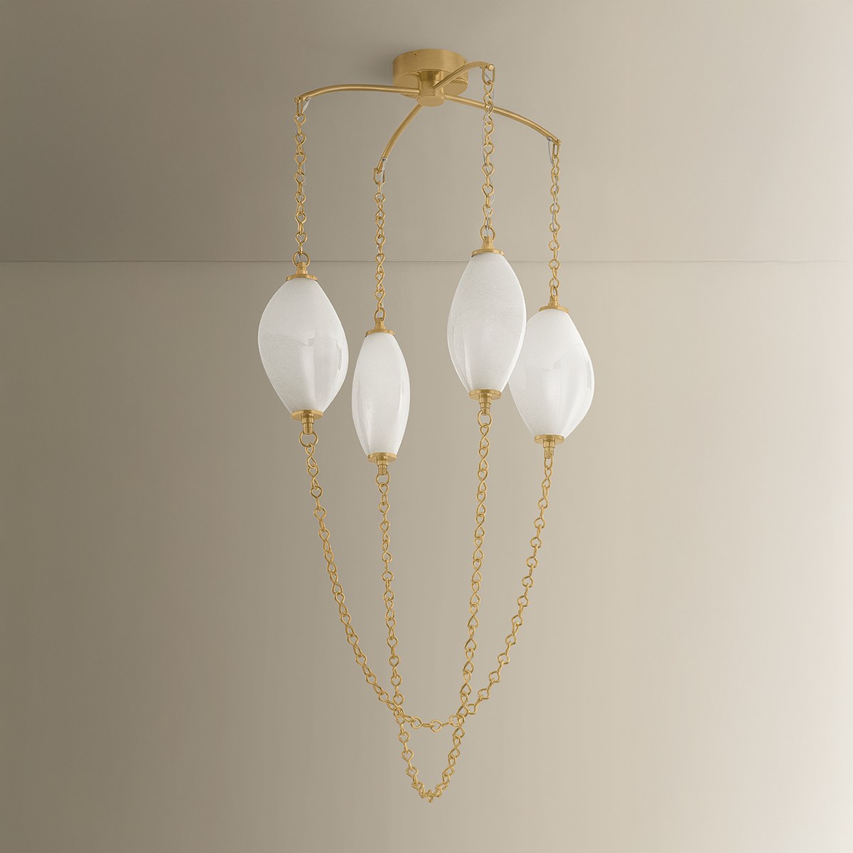 Corbett Positano 29.75" Chandelier Vintage Brass